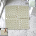anti slip bath mat with suction cups 53x53 cm